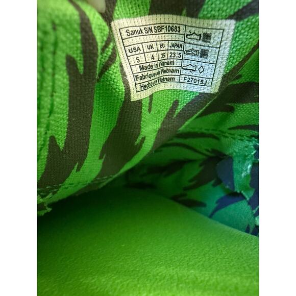 NEW- Sanuk Gray Canvas Lace-Up Loafers Women’s Size 5 US (EU 35 / UK 4) - Picture 7 of 7